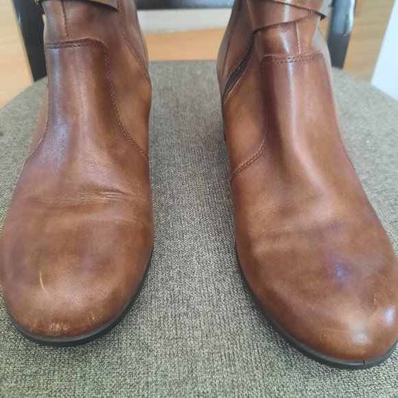 Ecco Shape 35 brown leather boots size 39EU - Picture 2 of 8